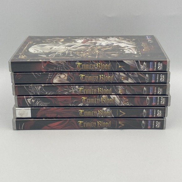 Trinity Blood Chapter I to VI Dvd Set 2005 Vampires HTF‎ 1-6 Horror Inserts X6